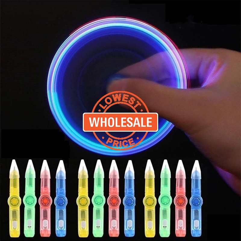 [Harga Grosir]Pulpen 3 In 1 Dengan Lampu LED Warna-Warni Untuk Pelajar/Hot Sale