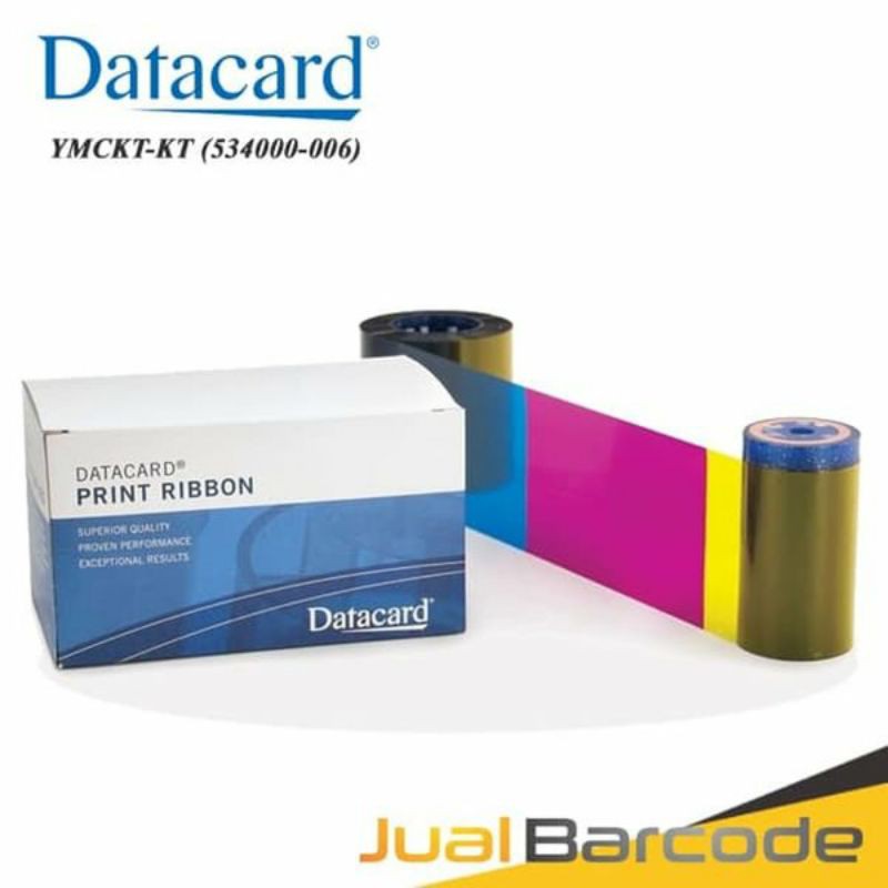 Ribbon Datacard Color YMCKT-KT - 300 Image PN: 534000-006