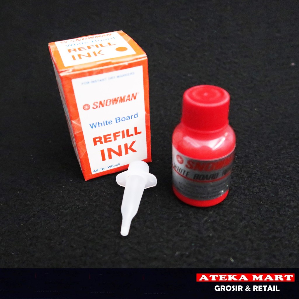 

[PCS] SNOWMAN REFILL INK WHITEBOARD WBI-20 / TINTA ISI ULANG SPIDOL WHITEBOARD