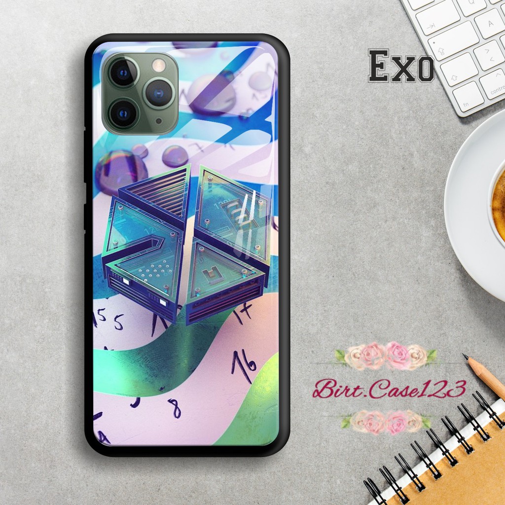 Back case glass EXO Oppo A3s A1k A5 A9 2020 A7 F9 A5s A31 A52 a53 A92 A37 A57 A59 A71 A83 BC1396