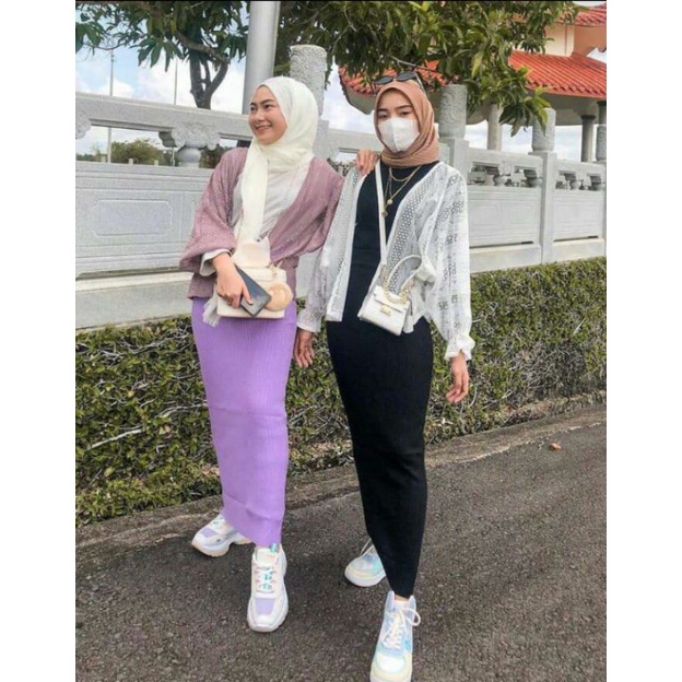 ROK SPAN RAJUT, rok rajut, rok span, rok span panjang