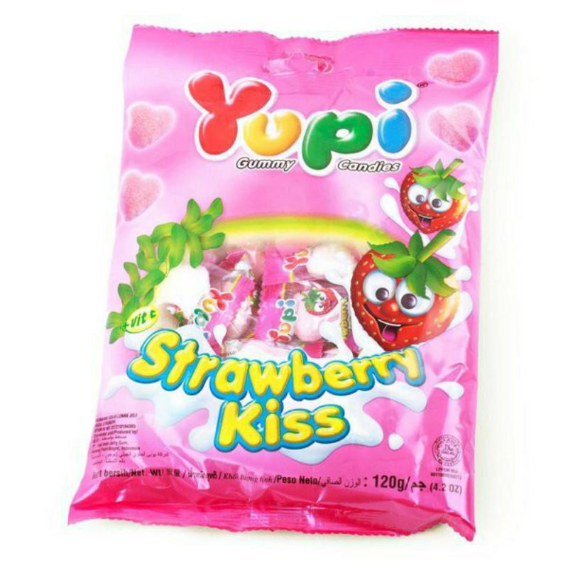 

YUPI Strawberry Kiss Sak Isi 5O