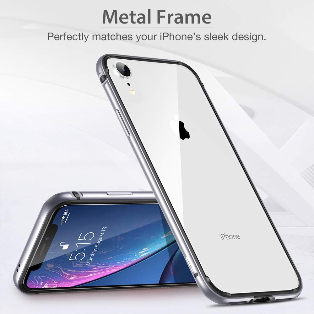 Casing Bumper Case Frame Metal Untuk iPhone XR X XS Max