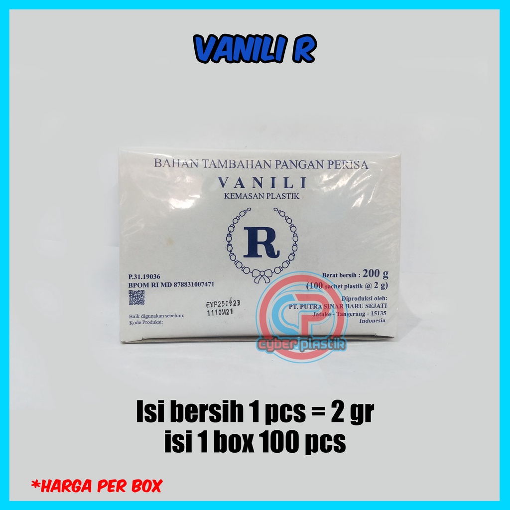 

Vanili R | Perisa | Pewangi Makanan isi 100 Pcs