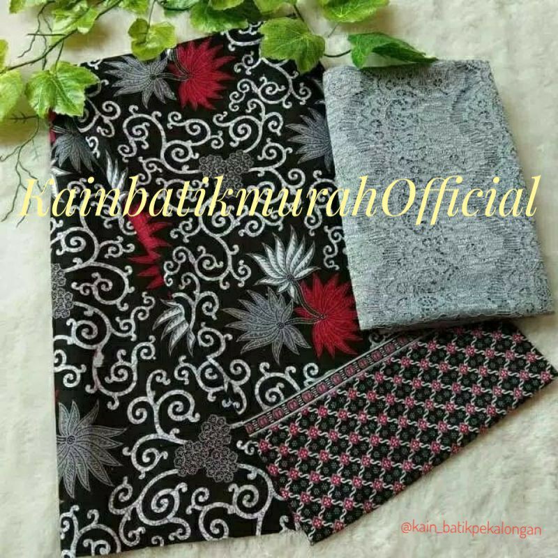 Kain Batik Jarik Kebaya Brukat Kode 1320 Couple Katun Printing Sogan Seragam Bridesmaid Rok Meteran