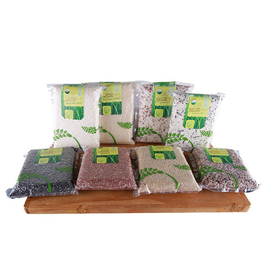 Lingkar Organik - Beras Cokelat Organik Pecah Kulit 1 Kg Vakum