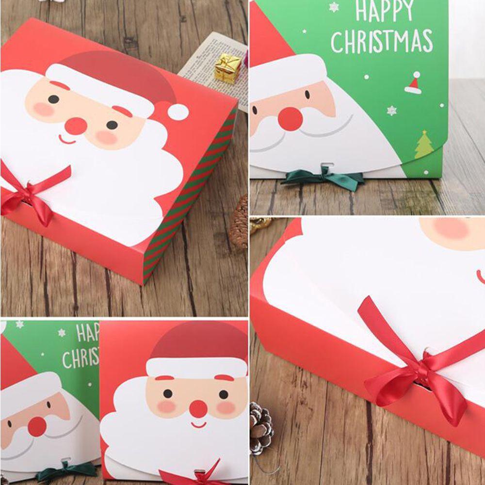 Solighter 10PCs Merry Christmas Box Favor Kotak Permen Kertas Coklat