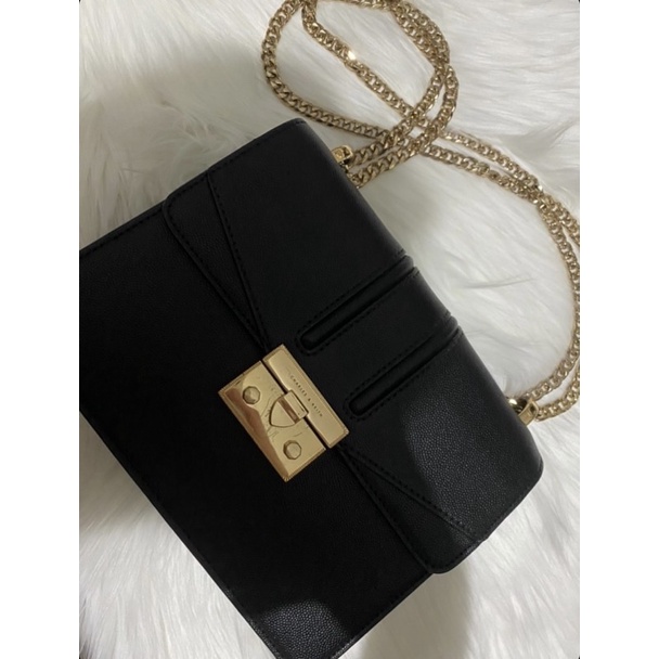 CHARLES & KEITH ORIGINAL BLACK - BAG CHARLES AND KEITH ORIGINAL