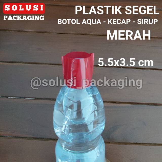 300 PCS PLASTIK SEGEL BOTOL WARNA MERAH/PLASTIK SHRINK BUNGKUS SEGEL MERAH