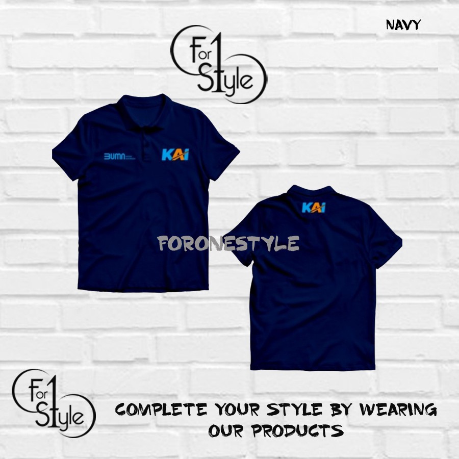 Polo shirt kaos polo KAI kereta api indonesia - Kaos kereta api - Kaos KAI