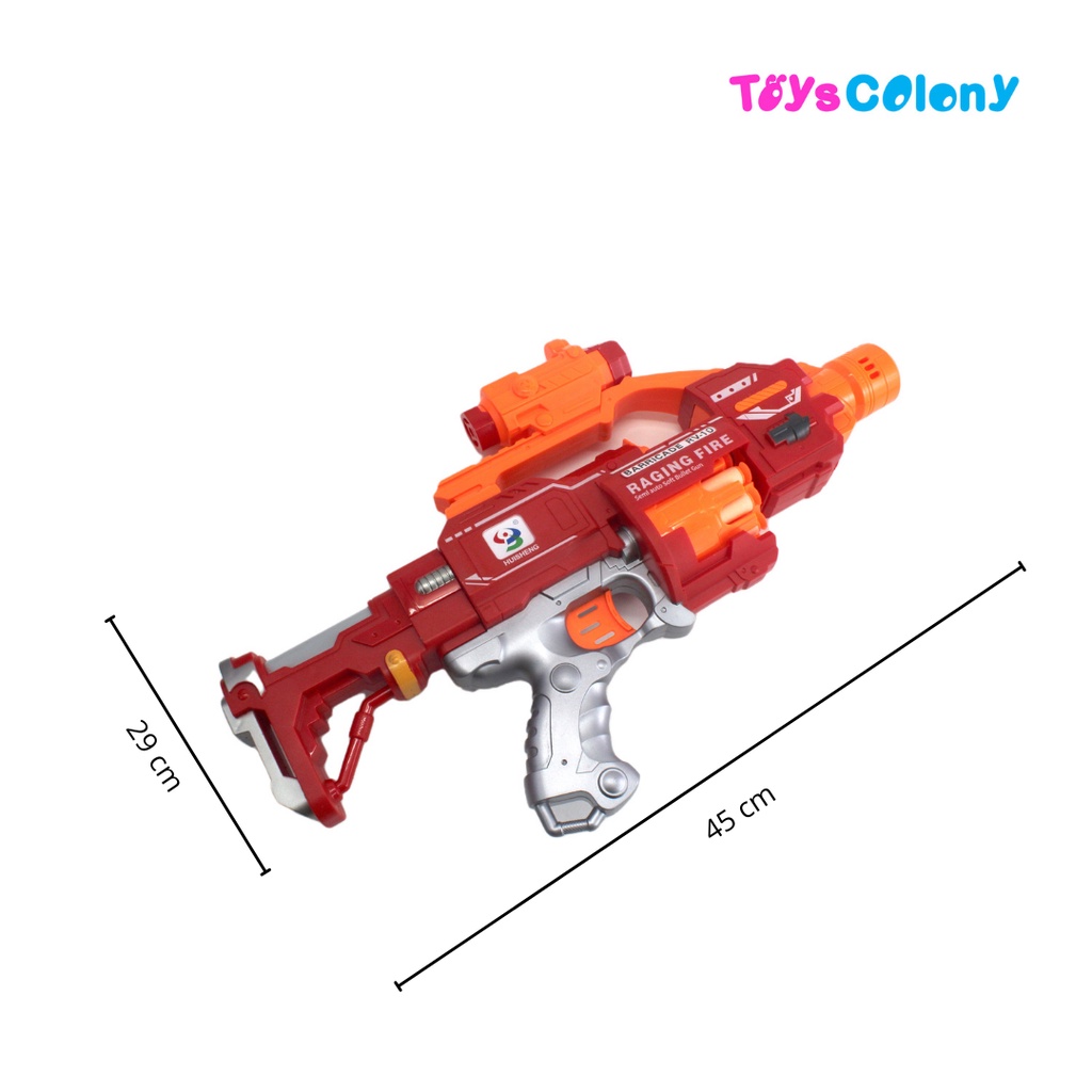 Mainan Pistol Tembak-tembakan Soft Bullet Gun 7055A