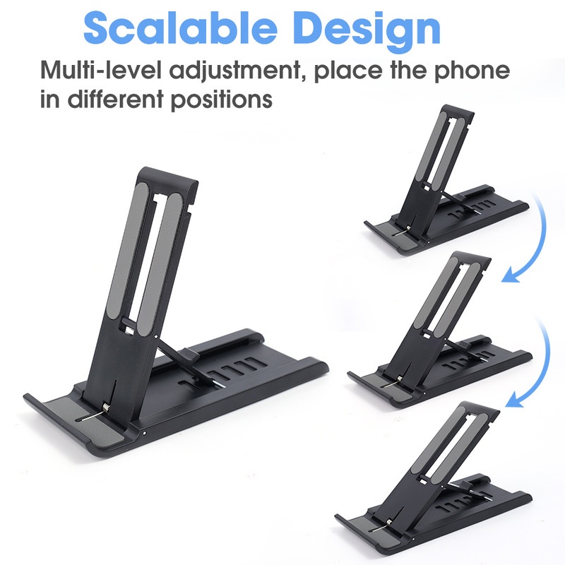 Stand Holder Ponsel Universal Model Lipat Anti Slip Dapat Disesuaikan