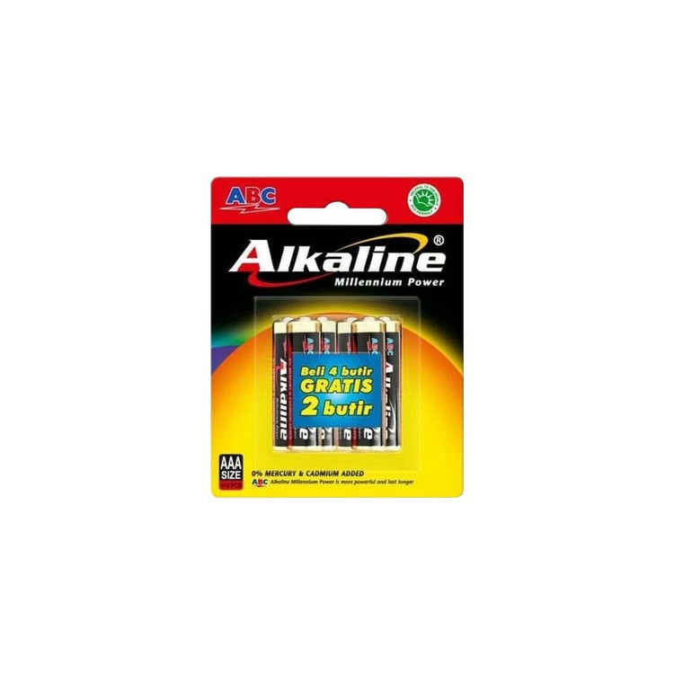 PROMO Baterai AAA ABC Alkaline 6PCS / Battery AAA Alkaline / AAA Batrai isi 6 LEBIH HEMAT OXYMETER