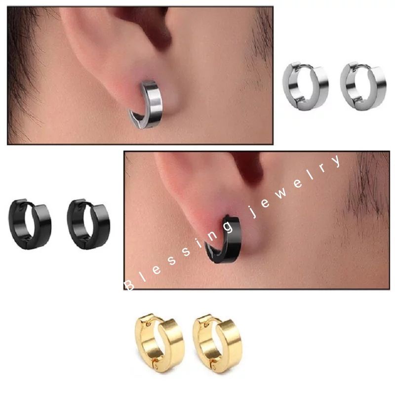 Anting Tusuk Titanium Import Pria dan Wanita