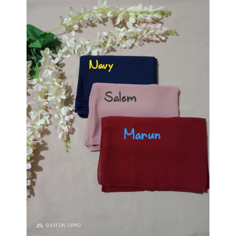 Hijab Pasmina Ceruty Babydoll / Kerudung Pasmina