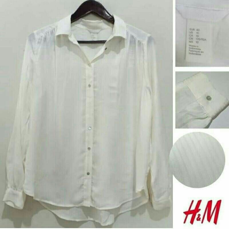 Kemeja Wanita Long - Sleeved Blouse  Super Halus &amp; Lembut Original Branded