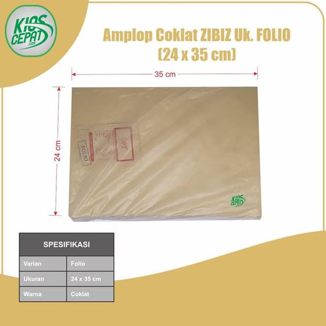 

Amplop Coklat Ukuran Folio (1Pack Isi 100Pcs)