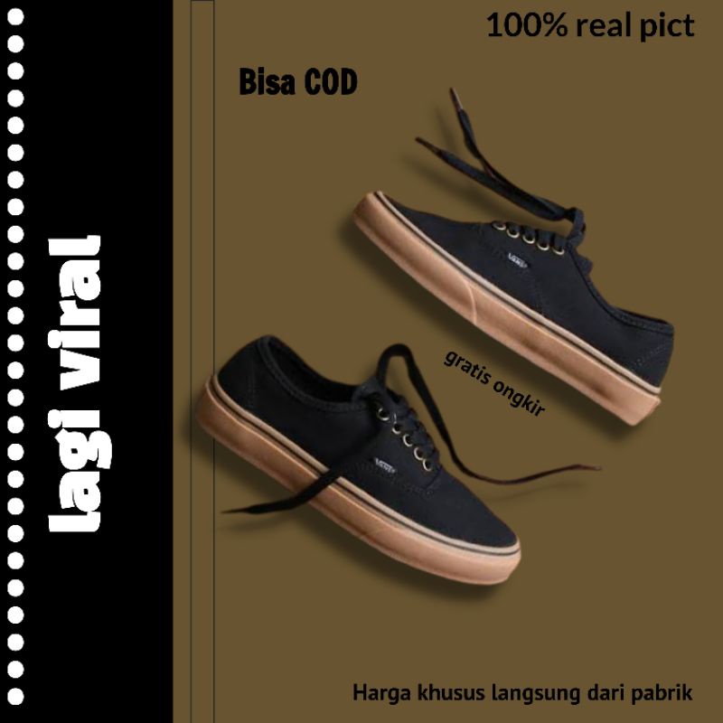 slipon vans / slipon pria / slipon hitam / sepatu pria hitam / vans slipon