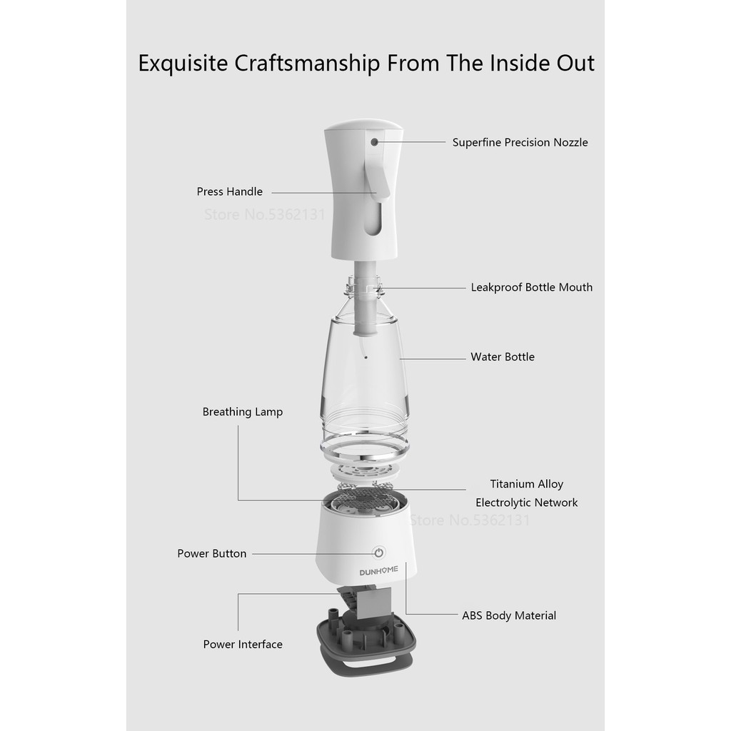 429 DUNHOME DH003 - Portable Disinfection Water Generator Machine