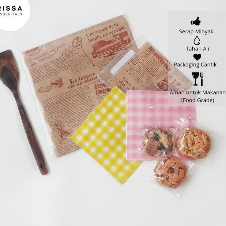 

tup [18x18 cm] BAKING PAPER MOTIF KOREA (PER BUNGKUS) ANTI GREASE WAX PAPER PARCHMENT PAPER KERTAS K