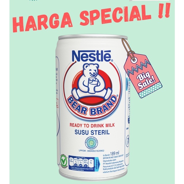 

‼FREE GIFT‼ BEAR BRAND 189 ML 30 PCS [EXP 2022]