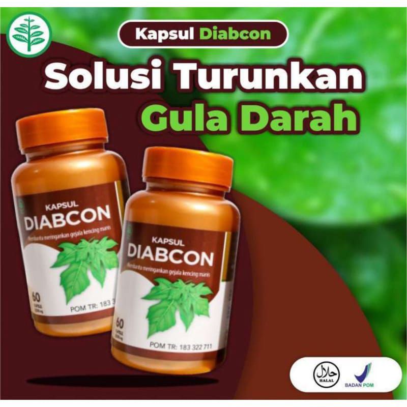Obat Herbal Penurun Gula darah/Diabcon Original/Kapsul Diabcon Asli