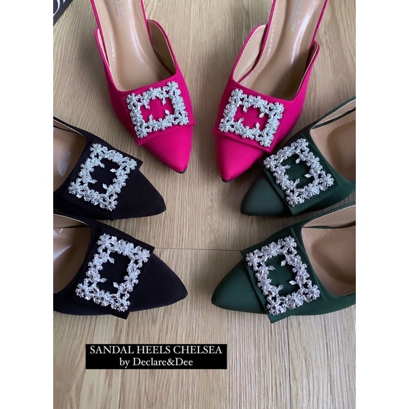 DECLARE&amp;DEE CHELSEA HEELS SANDAL KONDANGAN WANITA 6 CM