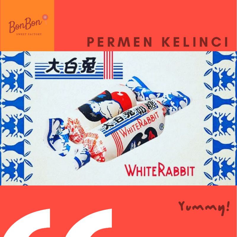 

White Rabbit Milk Candy / Permen Susu Kelinci 1 Pack (100 Pcs)