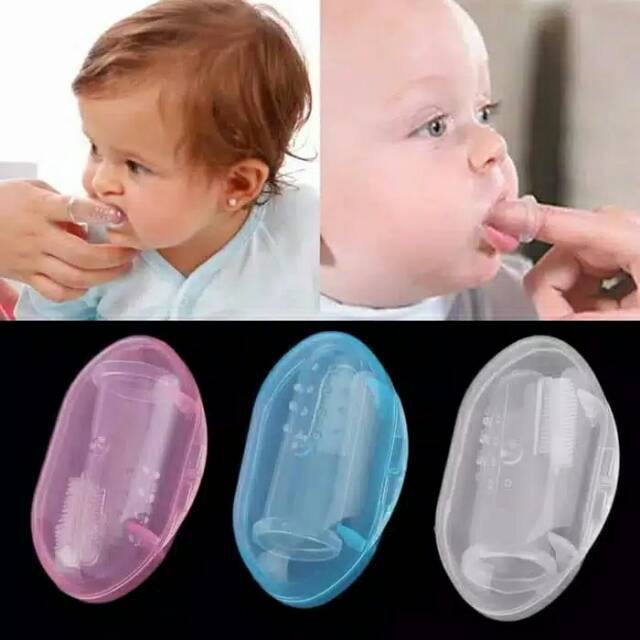 MurmerOfficial R330 SIKAT GIGI BAYI SILIKON / FINGER TOOTH BRUSH/ SIKAT GIGI JARI BAYI