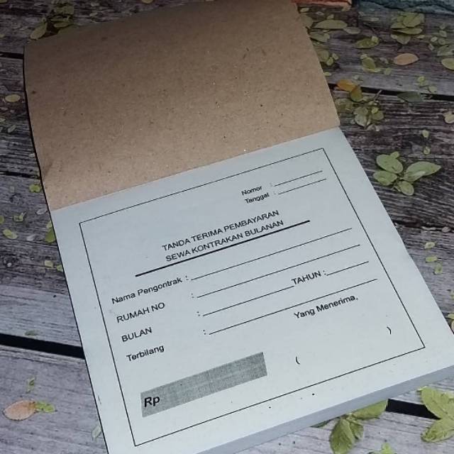 Kwitansi untuk Kontrakan