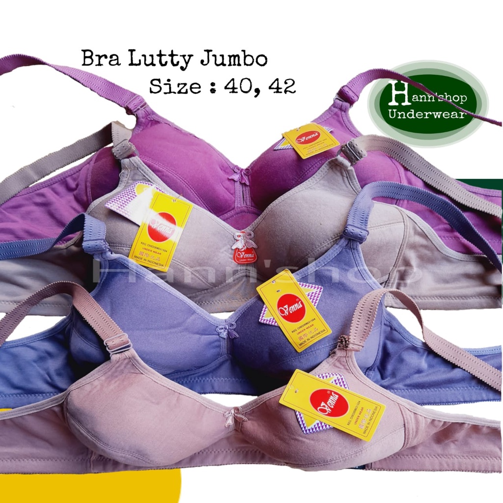 Bra Sport Venna Kait Tiga Tali Lebar Tanpa Busa tanpa kawat