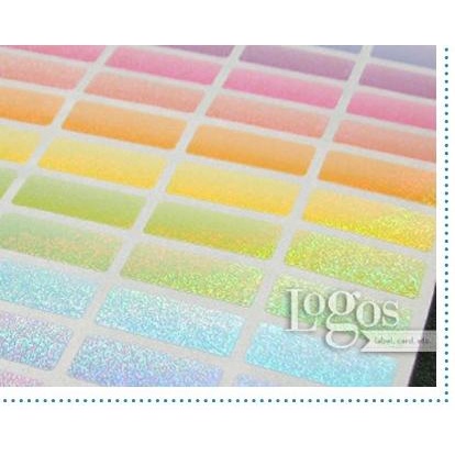 

✰ Gradasi Metalik Sticker SMALL Label waterproof. warna warni mix colour ✵