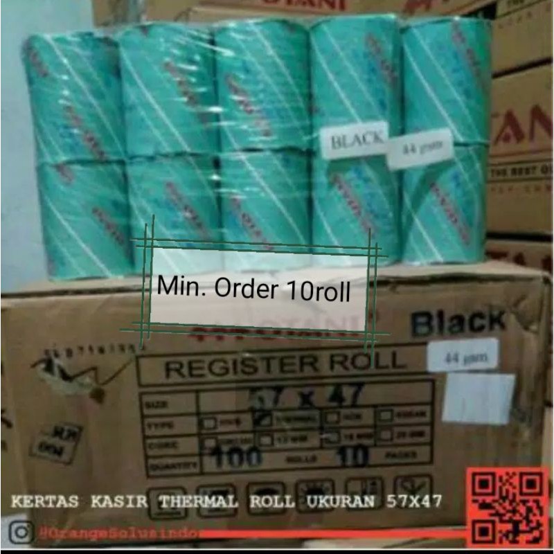 

Kertas thermal 57 x 47 otani min.10roll