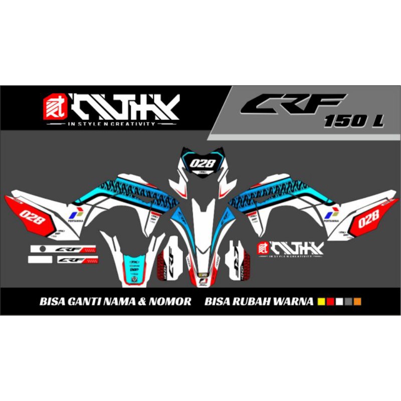Decal stiker crf 150L free design