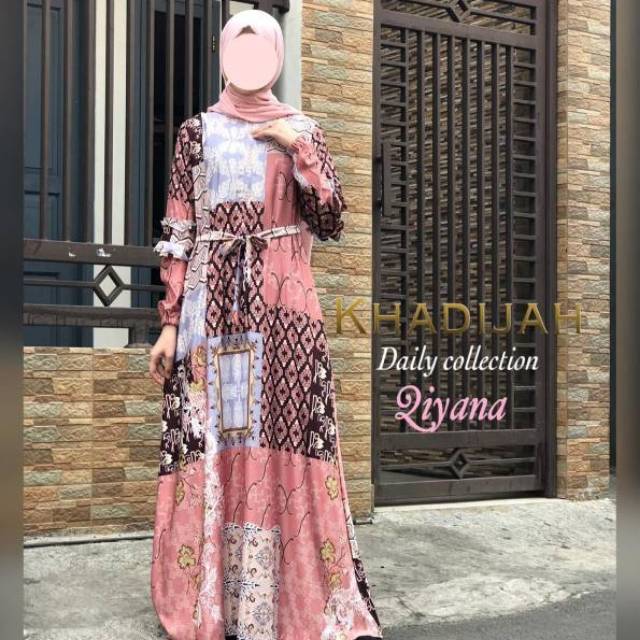 Gamis santai cantik kekinian QIYANA DAILY BY KHADIJAH
