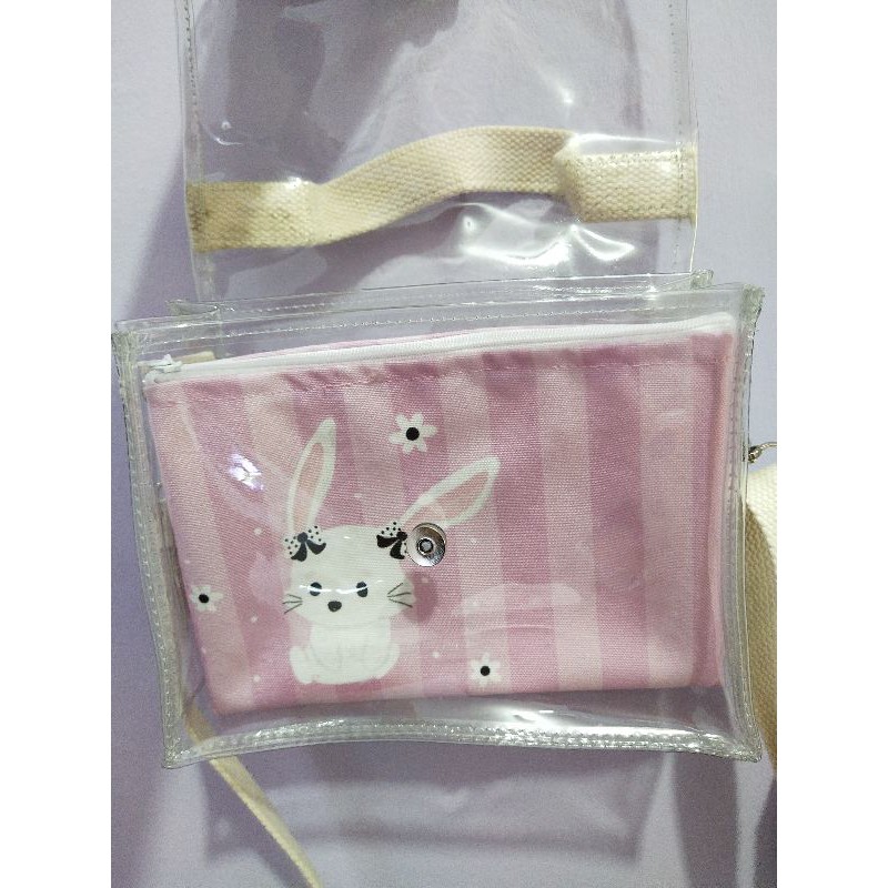 

jungiekhouse x Tella Drawing PVC Bag Bunny