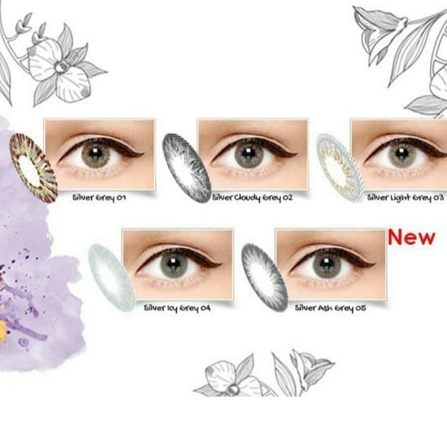 Softlens X2 Ice Silver Softlens Warna Softlens Murah