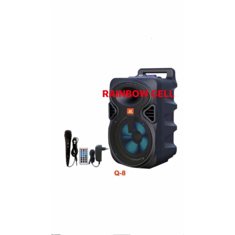 SPEAKER PORTABLE JDL Q8 JDL Q8 meeting wireless bluetooth 8 inch