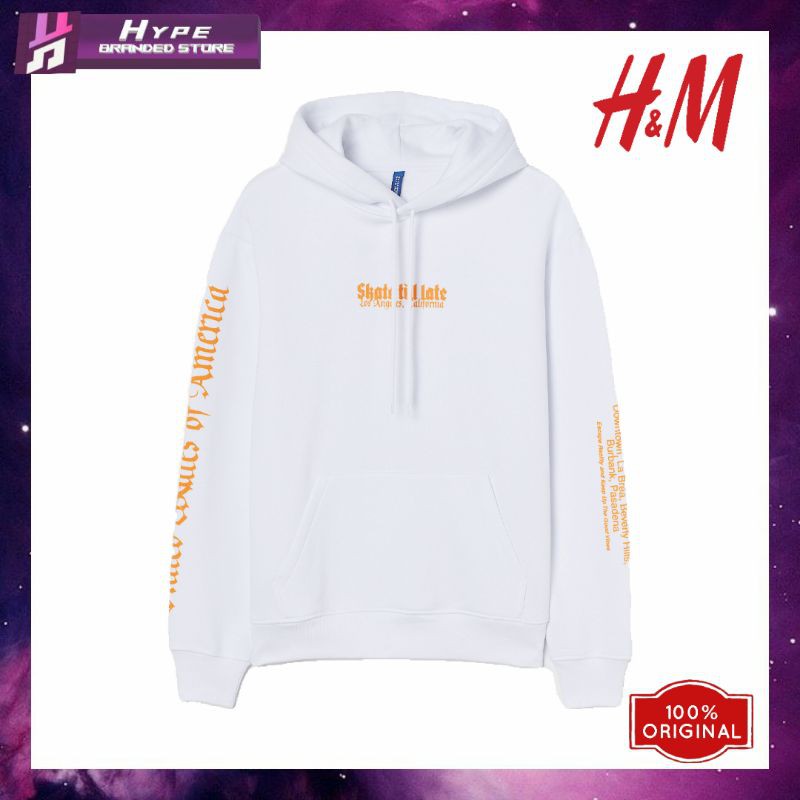 Hoodie H&M Skate Till Late Original Branded Sisa Export