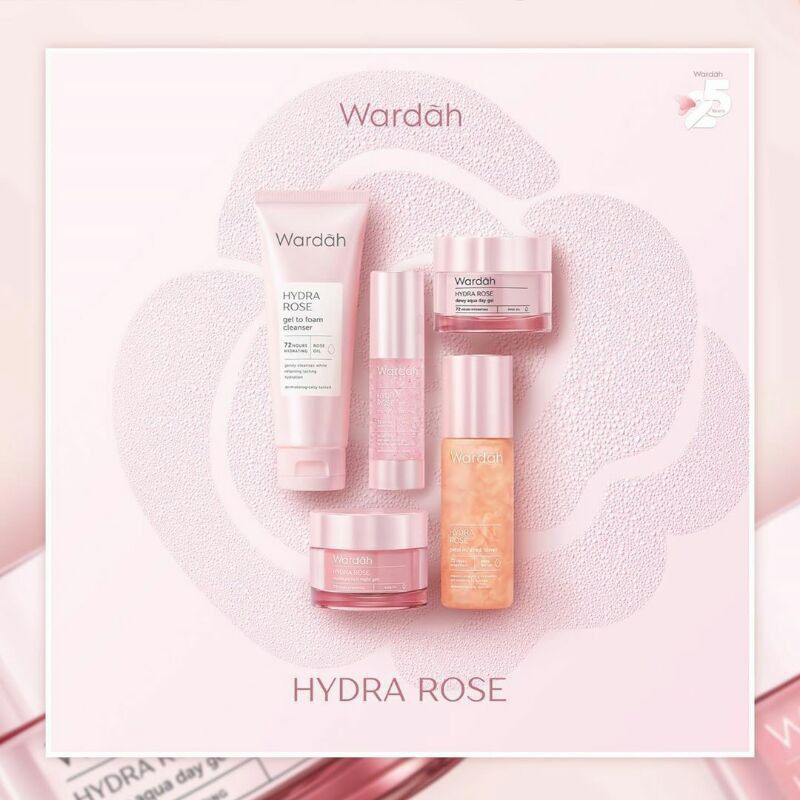 Wardah Hydra Rose Series || Wardah Hydra Rose gel cleanser facial foam