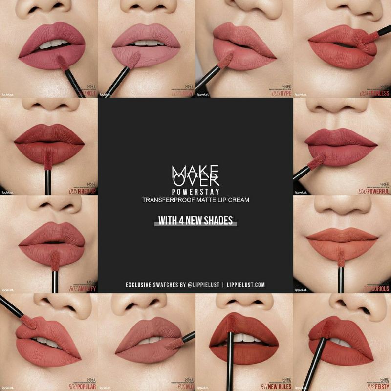 Make Over Powerstay Transferproof Matte Lip Cream Shopee Indonesia Lipstik make over transferproof