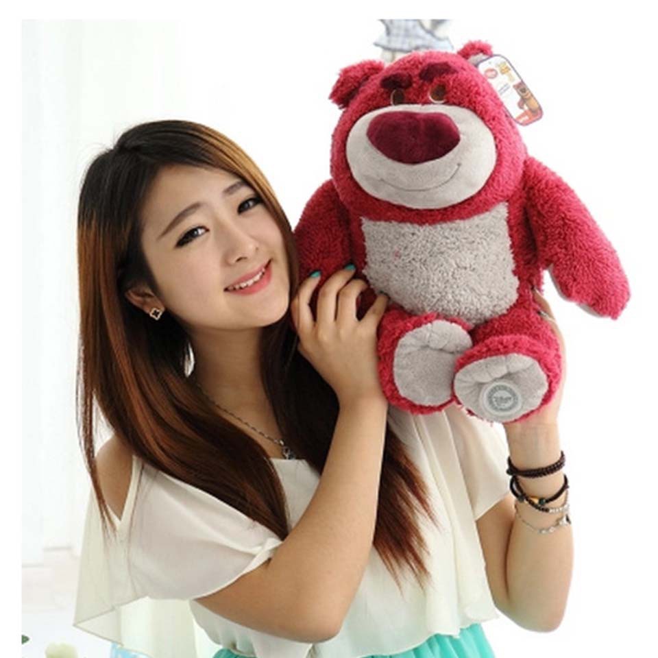 mainan 38m Cartoon Anime Toy Story 3 Buzz Lightyear Lotso Strawberry Bear Plush Toys Smell Teddy