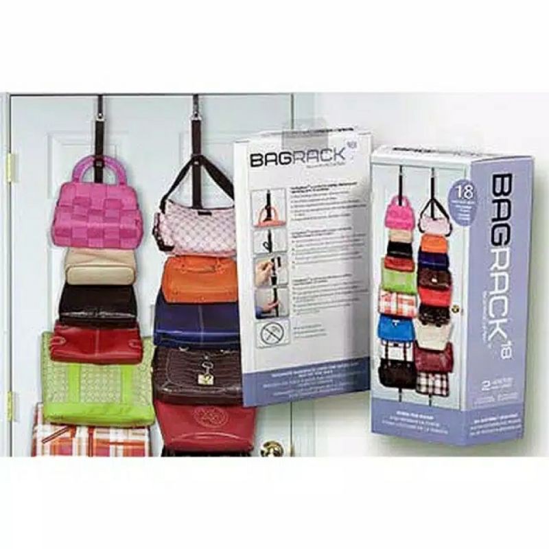 DD1 Rak Gantungan Tas Organizer Bag Rack Portable | Wadah Tempat HBO Cantolan Hanger Tas Hemat Lemari