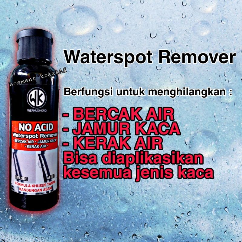 Pembersih jamur kaca mobil / penghilang  jamur kaca NO ACID efek daun talas / pembersih kaca semua jenis kaca