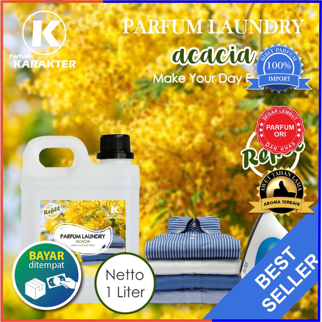 Parfum Laundry Acasia 1 Liter | Pewangi Laundry Pakaian Harum Murah Wangi Tahan Lama | Bisa Cod | Terlaris