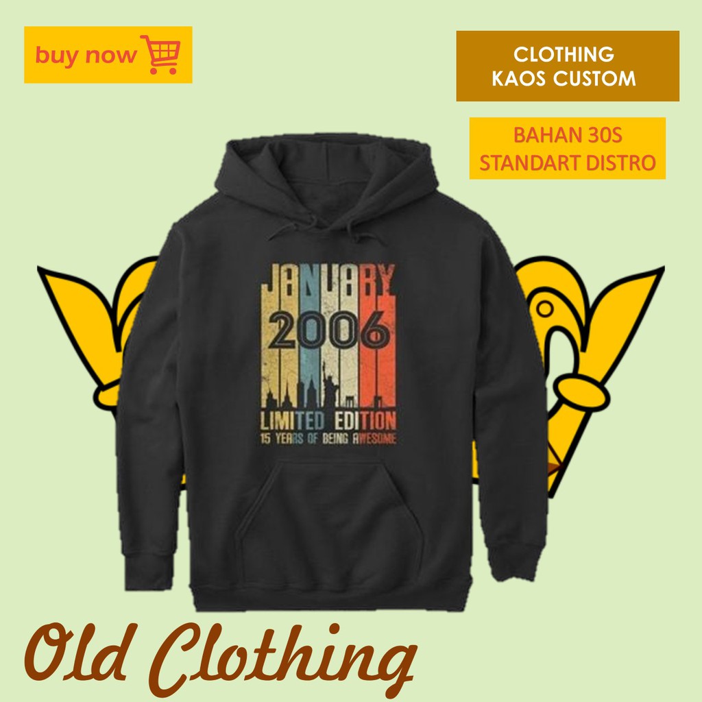 Sweater Hodie Pria Bulan Kelahiran Baju Hangat Pria Jaket Remaja Cowok