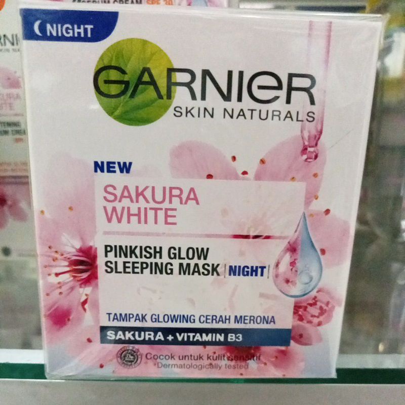 Garnier Sakura White Pinkish Glow Sleeping Mask Night