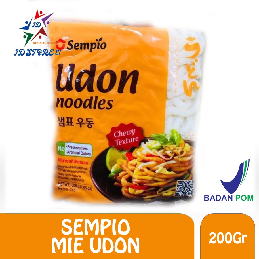 Sempio Fresh Udon Noodle  Mie Tebal Mie Udon Instant 200 GR Korea