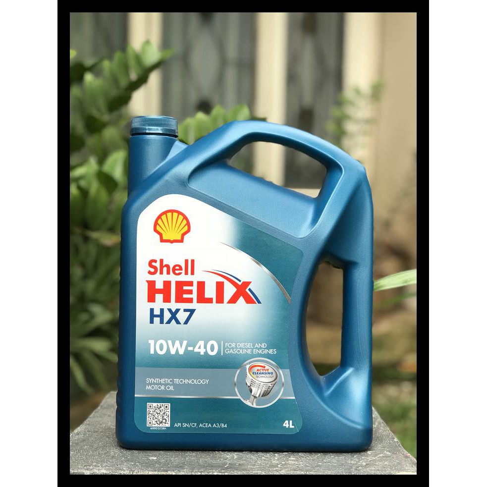 oli shell helix hx7 sae 10w-40 galon 4 liter PROMO SPECIAL