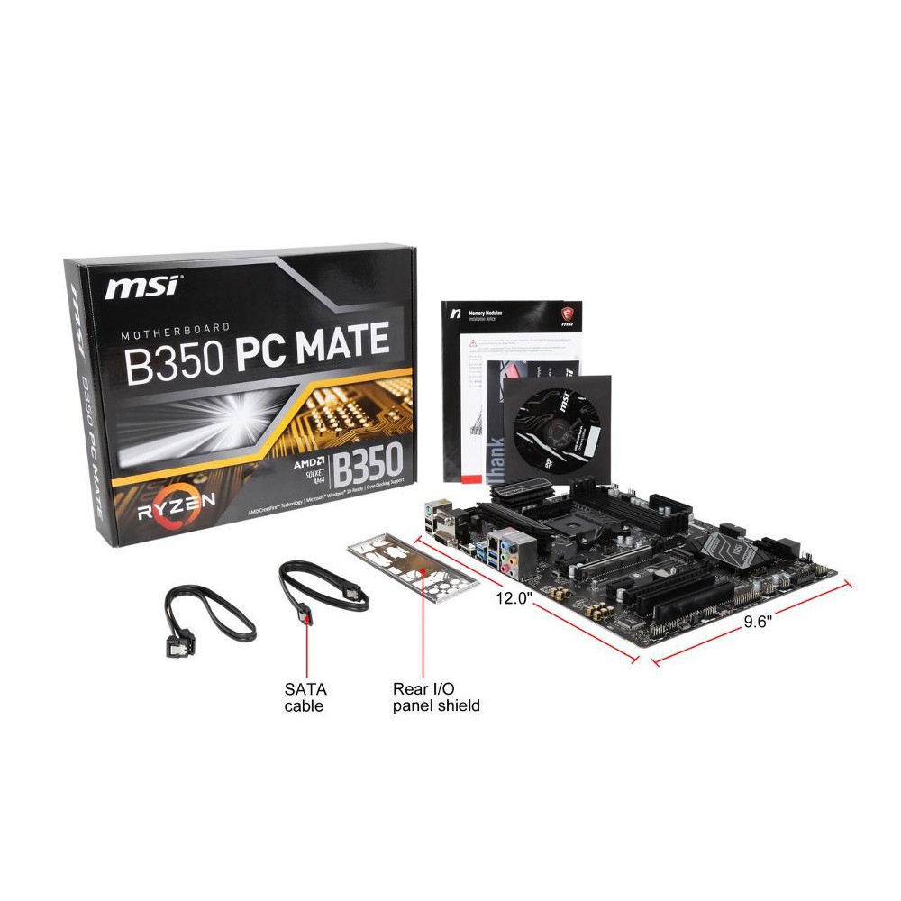 MSI B350 PC MATE - ATX MOTHERBOARD AM4 Best Quality